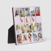 Mama Gold Letters 15 Vertikale Fotocollage Lilac Fotoplatte (Vorderseite)