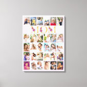 Mama Gold Letters 30 Vertikale Fotocollage Lilac Leinwanddruck (Vorderseite)