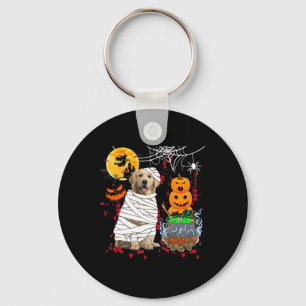 Mama Golden Retriever Hund Halloween Hund Beängsti Schlüsselanhänger