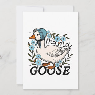 Mama Goose Albern Goose Mütter Day Feiertagskarte