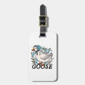 Mama Goose Albern Goose Mütter Day Gepäckanhänger (Vorderseite vertikal)