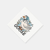 Mama Goose Albern Goose Mütter Day Serviette (Ecke)