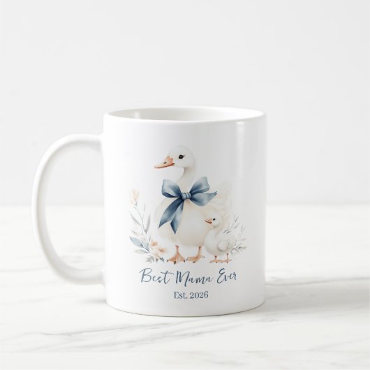 Mama Goose & Baby Duck Muttertag Kaffeetasse (Links)