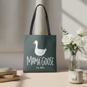 Mama Goose Minimalistische Süße Mama Illustration Tasche