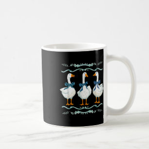 Mama Goose mit Baby Gänse Blue Ribbon Gänse Lover Kaffeetasse