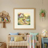 Mama Goose und Gössel Kinderzimmer Poster