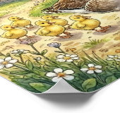 Mama Goose und Gösselkinder-Kinderzimmer Poster (Ecke)