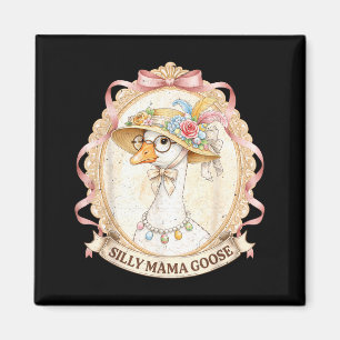 Mama Goose Vintage für Kinder Mädchen Frauen Mutte Magnet