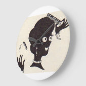 Mama got einen brandneuen Kamm Große Wanduhr (Winkel)