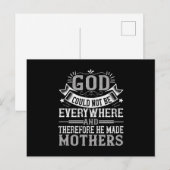 Mama - Gott kann nicht überall sein Postkarte (Vorne/Hinten)