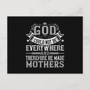 Mama - Gott kann nicht überall sein Postkarte
