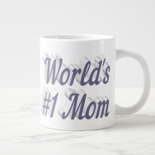 Mama graue Halbtext Riesenkaffee Tasse (Rechts)