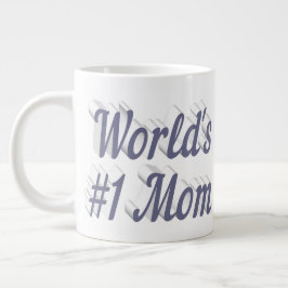 Mama graue Halbtext Riesenkaffee Tasse