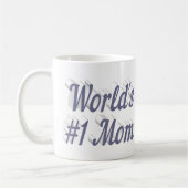 Mama, graue Halbtextkaffee Tasse (Links)