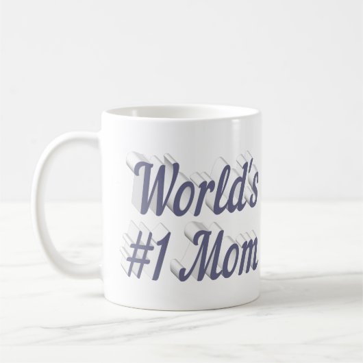 Mama, graue Halbtextkaffee Tasse (Links)