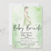 Mama Green Baby Brunch Babydusche Einladung (Vorderseite)
