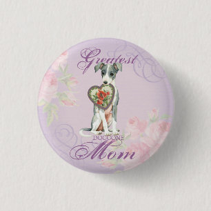 Mama Greyhound Heart Button