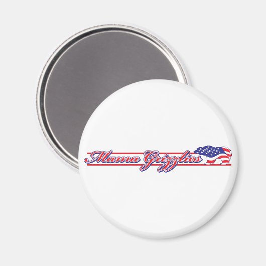 Mama Grizzlies Magnet (Vorderseite/Rückseite)