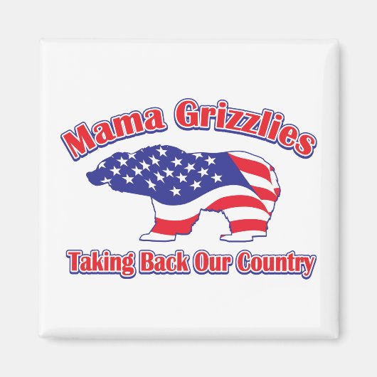 Mama Grizzlies Magnet (Vorne)