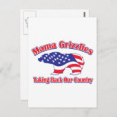 Mama Grizzlies Postkarte (Vorne/Hinten)