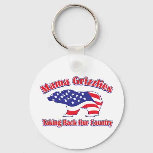 Mama Grizzlies Schlüsselanhänger (Vorderseite)