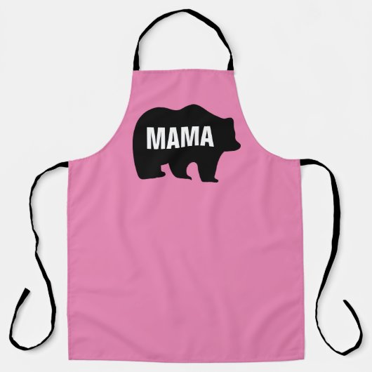 MAMA GRIZZLY BEAR MAMA FUNNY KÜCHE SCHÜRZE (Vorderseite)