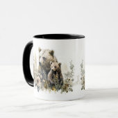 Mama Grizzly und Cub Tasse (Vorderseite Links)