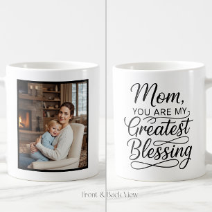 Mama größter Segen Herzliches Einfaches Benutzerde Kaffeetasse