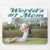 Mama-Grün-Foto Mousepad (Vorne)