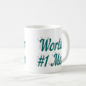 Mama Grün Halbtext Kaffee Tasse (VorderseiteRechts)