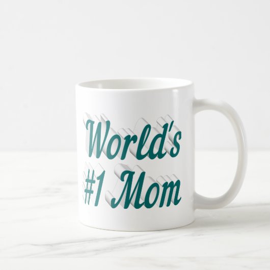 Mama Grün Halbtext Mütter Tag Kaffeetasse (Rechts)