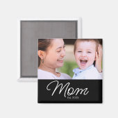 Mama gründete Foto Muttertag Magnet (Vorderseite/Rückseite)