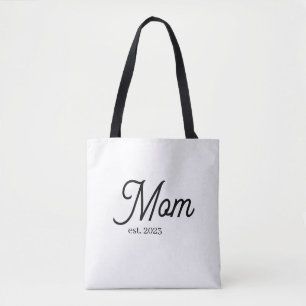 Mama gründete schwarzes Skript Tasche