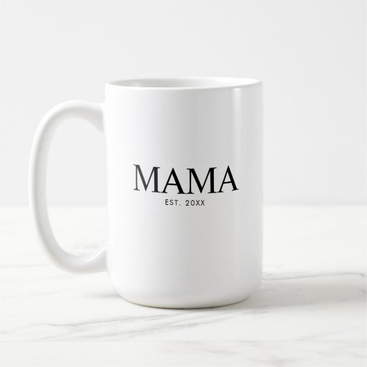 Mama Gründungsjahr Kaffeetasse (Links)
