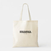 Mama Gründungsjahr Tragetasche (Rückseite)
