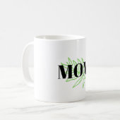 Mama grünes Blatt Kaffeetasse (Vorderseite Links)