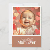 Mama Grußkarte Hinzufügen von Foto und Text Karte (Vorderseite)