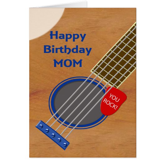Mama Guitar Player Geburtstag (Vorne)