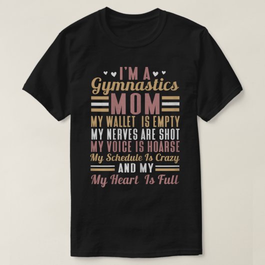 Mama Gymnastik Mama T-Shirt (Design vorne)
