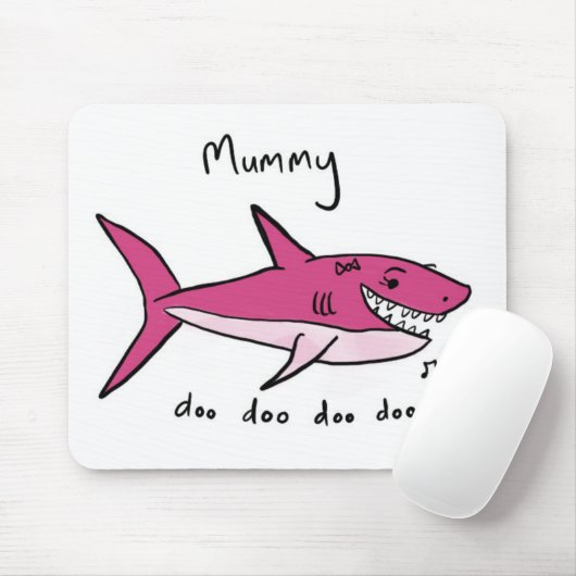 Mama-Haifisch Mousepad (Mit Mouse)