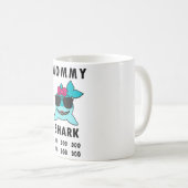 Mama-Haifisch-Tasse, Doo Doo Doo lustige Kaffeetasse (VorderseiteRechts)
