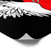 Mama halb Herz ist mit meinem Engel im Himmel Poster (Ecke)