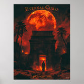 Mama Halloween - Altes Grab und Blütenmond Poster (Vorne)