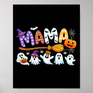 Mama Halloween Boo Ghost Horror Kostüm Funny Part Poster