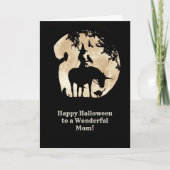 Mama Halloween Card Niedlich Hexenkarte Karte (Vorderseite)