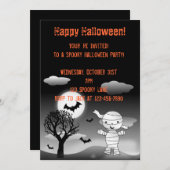 Mama Halloween-Einladung Einladung (Vorne/Hinten)