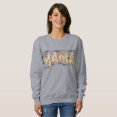 Mama Halloween Fall Theme Design Sweatshirt (Vorne ganz)