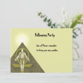 Mama - Halloween-Party-Einladung Einladung (Stehend Vorderseite)