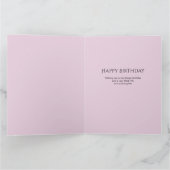 Mama Happy Birthday 3 Foto Pink Floral Karte (Innenseite)
