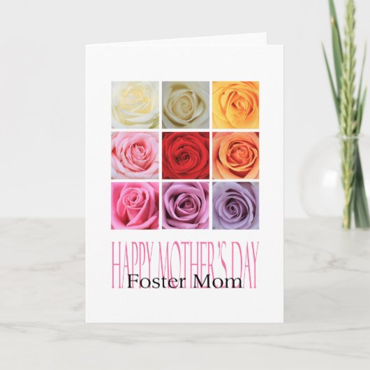 Mama-Happy-Mother-Day-Rose Karte (Vorderseite)